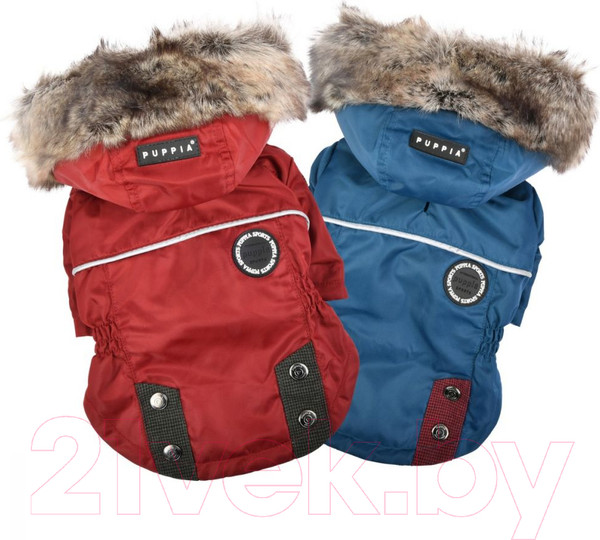 Изображение товара Куртка для животных Puppia Brock с капюшоном / PAUD-JM1851-RD-S (красный)