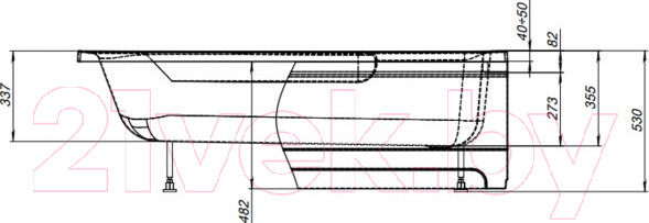 Изображение товара Экран для ванны Aquanet Extra 160