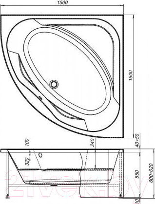 Изображение товара Каркас Aquanet Vista 150x150