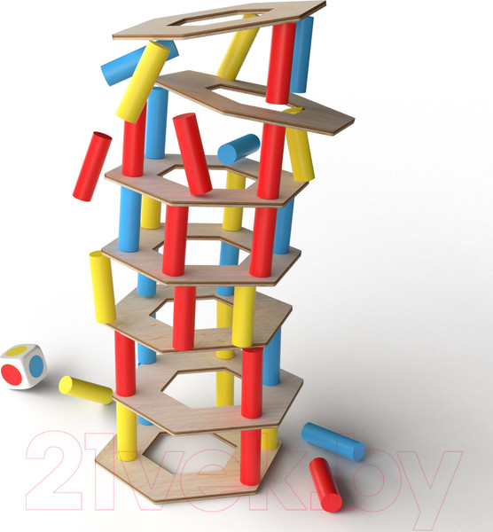 Изображение товара Настольная игра Десятое королевство Сорви башню. Цветная / 02986