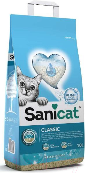Изображение товара Наполнитель для туалета Sanicat Classic Marseille (10л)