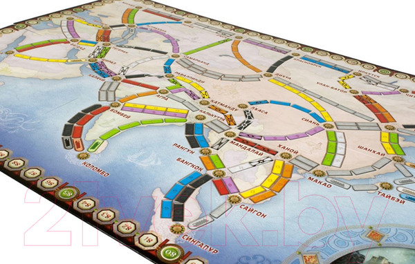 Изображение товара Дополнение к настольной игре Мир Хобби Ticket to Ride: Азия / 915274