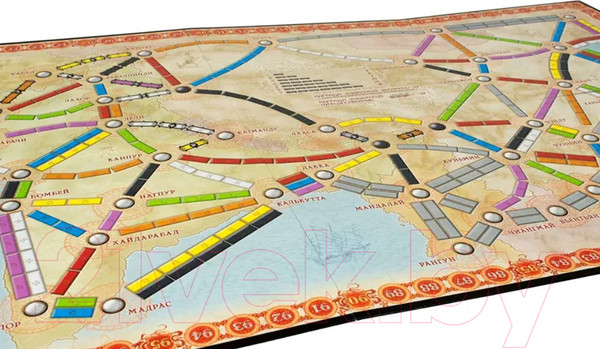 Изображение товара Дополнение к настольной игре Мир Хобби Ticket to Ride: Азия / 915274
