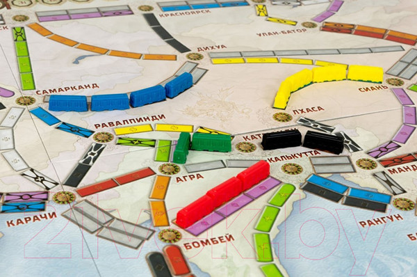 Изображение товара Дополнение к настольной игре Мир Хобби Ticket to Ride: Азия / 915274