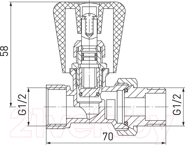 Изображение товара Клапан термостатический Ferro ZG2YE