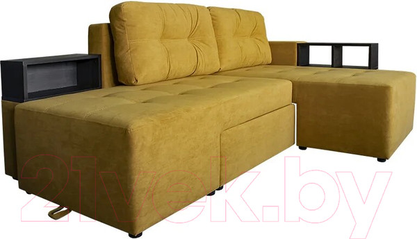 Изображение товара Диван угловой Lama мебель Пингвин-2/20 левый (Ultra Mustard)