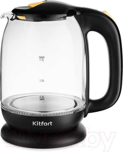 Изображение товара Электрочайник Kitfort KT-625-4 (желтый)