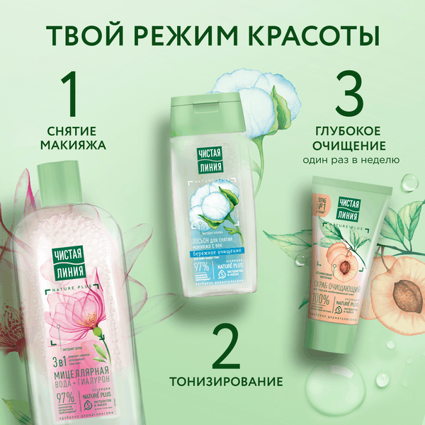 Изображение товара Скраб для лица Чистая Линия Очищающий (50мл)