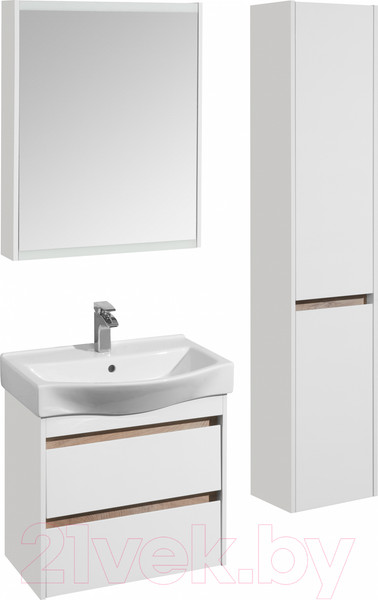 Изображение товара Шкаф с зеркалом для ванной Акватон Нортон 65 (1A249102NT010)