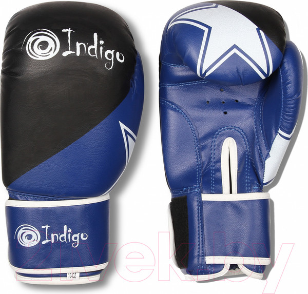 Изображение товара Боксерские перчатки Indigo Sport PS-505 (4oz, синий)