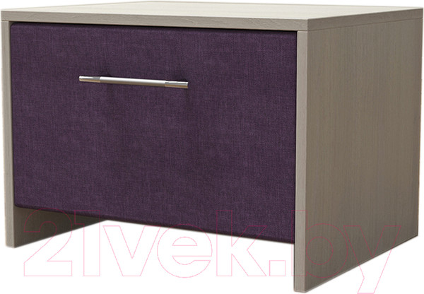 Изображение товара Прикроватная тумба Proson Varna (дуб шамони светлый/фиолетовый)