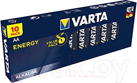 Изображение товара Комплект батареек Varta Energy AA VP 10 / 04106229410 (10шт)