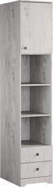Изображение товара Шкаф-пенал Мебель-КМК 1Д2Я Атланта 0741.5 (бетон пайн светлый)