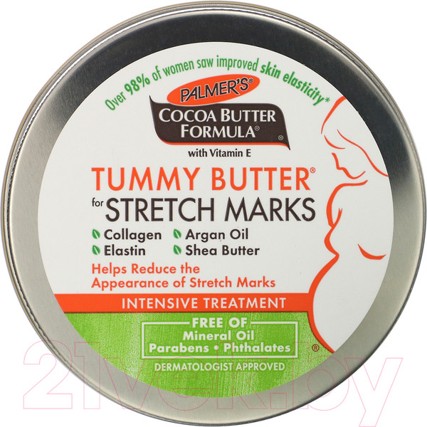 Изображение товара Косметическое масло для мам Palmers Tummy ButterJar твердое масло против растяжек (125мл)