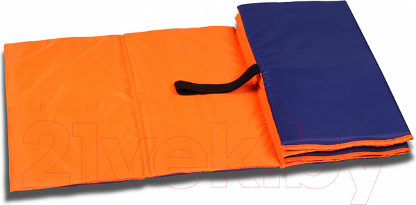 Изображение товара Коврик для йоги и фитнеса Indigo Sport SM-043 (оранжевый/синий)