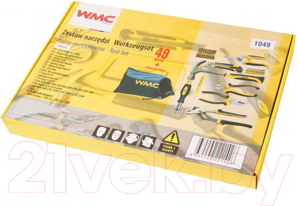 Изображение товара Универсальный набор инструментов WMC Tools 1049(48159)