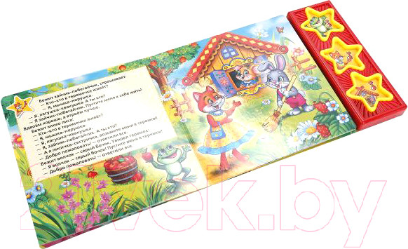 Изображение товара Музыкальная книга Умка Русские народные сказки. Теремок 3 музыкальные кнопки