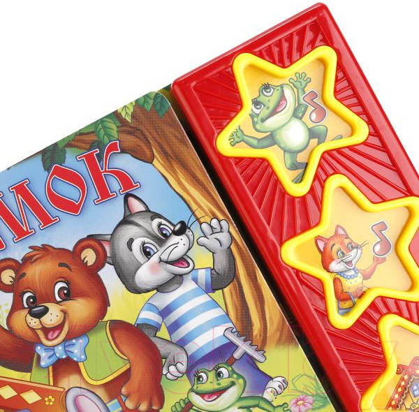 Изображение товара Музыкальная книга Умка Русские народные сказки. Теремок 3 музыкальные кнопки