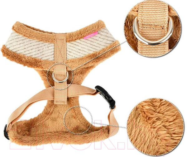 Изображение товара Шлея-жилетка для животных Pinkaholic Zuri / NASD-HA7505-BE-L (бежевый)
