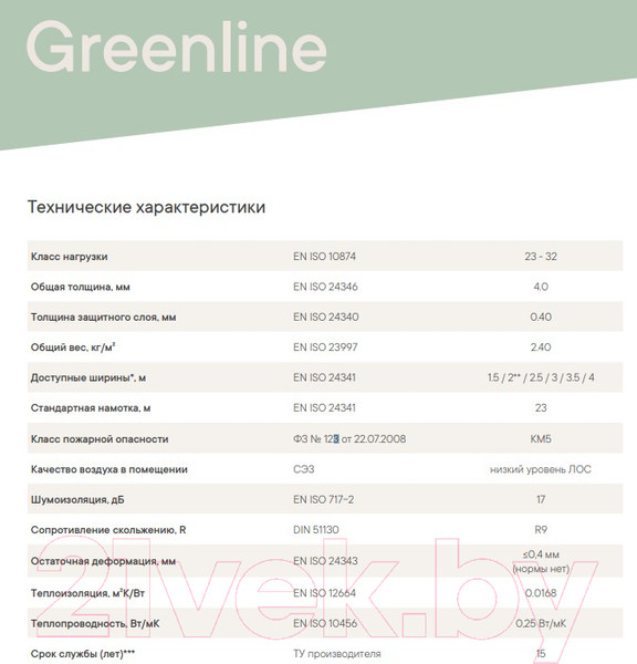 Изображение товара Линолеум IVC Гринлайн Шербург ОАК W32 (3.5x4м)
