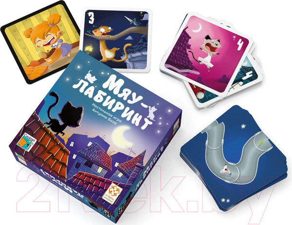 Изображение товара Настольная игра Стиль Жизни Мяу-лабиринт