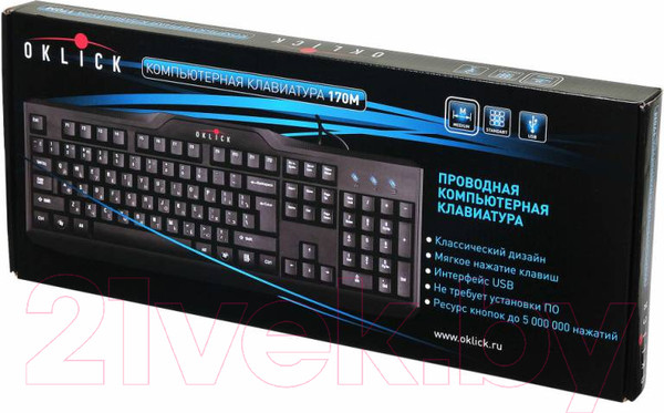 Изображение товара Клавиатура Оклик 170M (черный)
