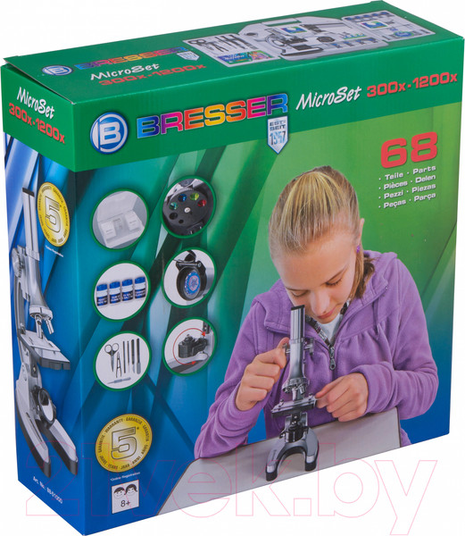 Изображение товара Микроскоп оптический Bresser Junior Biotar 300x-1200x / 70125 (кейс)