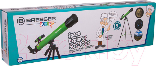Изображение товара Телескоп Bresser Junior Space Explorer 45/600 AZ / 70130 (зеленый)