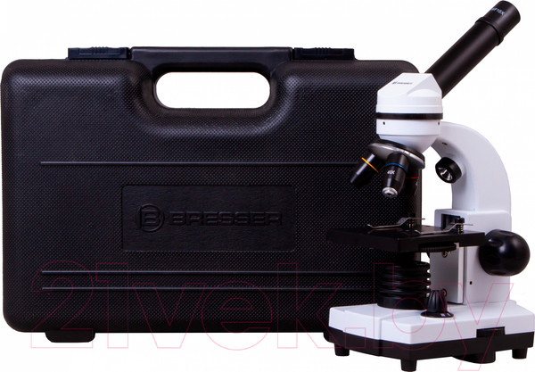 Изображение товара Микроскоп оптический Bresser Junior Biolux SEL 40–1600x / 75314 (белый)