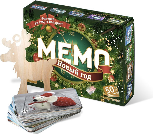 Изображение товара Настольная игра Нескучные игры Мемо Новый год / 8033