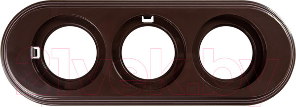 Изображение товара Рамка для выключателей и розеток Bironi BF1-630-22 (коричневый)