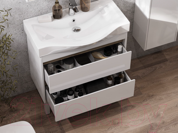 Изображение товара Тумба с умывальником Акватон Нортон 80 (1A2489K0NT010)