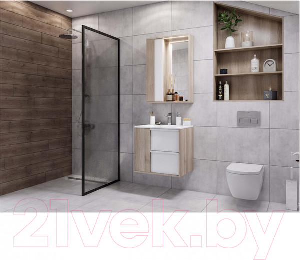 Изображение товара Тумба с умывальником Акватон Бостон 75 (1A2526K1BN010)