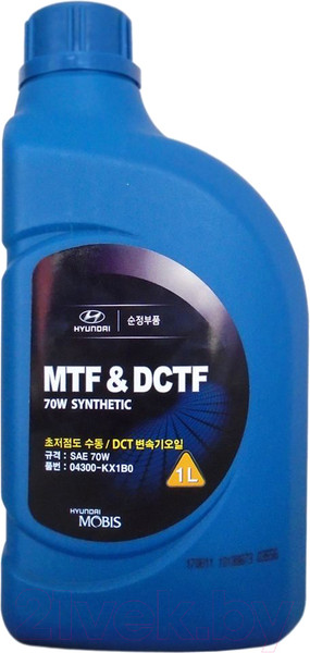 Изображение товара Трансмиссионное масло Hyundai/KIA MTF&DCTF 70W / 04300KX1B0 (1л)