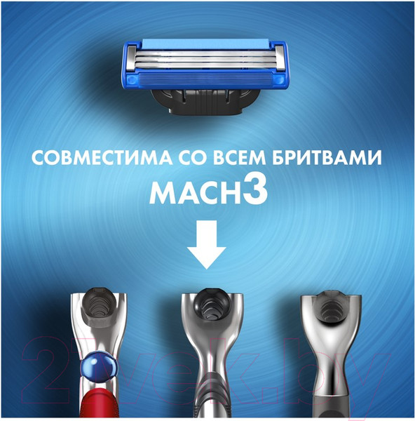 Изображение товара Набор сменных кассет Gillette Mach3 Turbo (8шт)