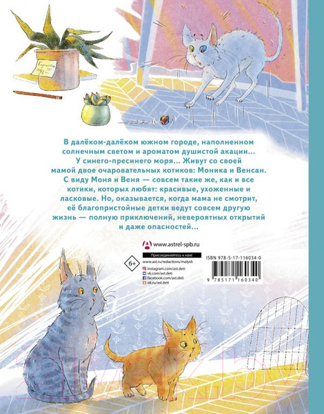 Изображение товара Книга АСТ Моня и Веня: котики, которых любят (Кетро М.)