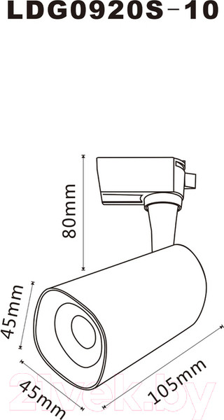 Изображение товара Трековый светильник Arte Lamp Barut A4561PL-1BK