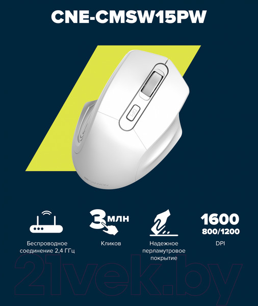Изображение товара Мышь Canyon MW-15 / CNE-CMSW15PW