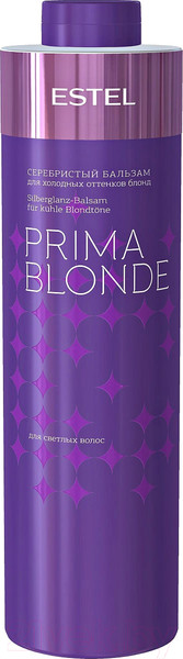 Изображение товара Оттеночный бальзам для волос Estel Prima Blonde серебристый для холодных оттенков блонд (1л)
