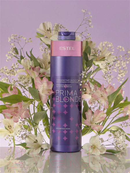 Изображение товара Оттеночный бальзам для волос Estel Prima Blonde серебристый для холодных оттенков блонд (1л)