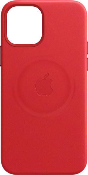 Изображение товара Чехол-накладка Apple Leather Case With MagSafe для iPhone 12 ProMax Product Red/MHKJ3