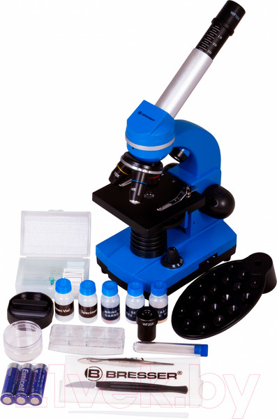 Изображение товара Микроскоп оптический Bresser Junior Biolux SEL 40–1600x / 74322 (синий)