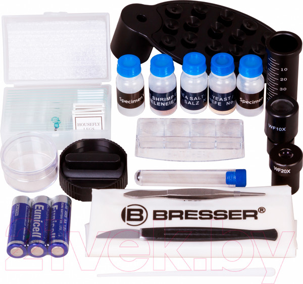 Изображение товара Микроскоп оптический Bresser Junior Biolux SEL 40–1600x / 74320 (красный)