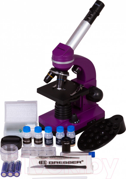Изображение товара Микроскоп оптический Bresser Junior Biolux SEL 40–1600x / 74321 (фиолетовый)
