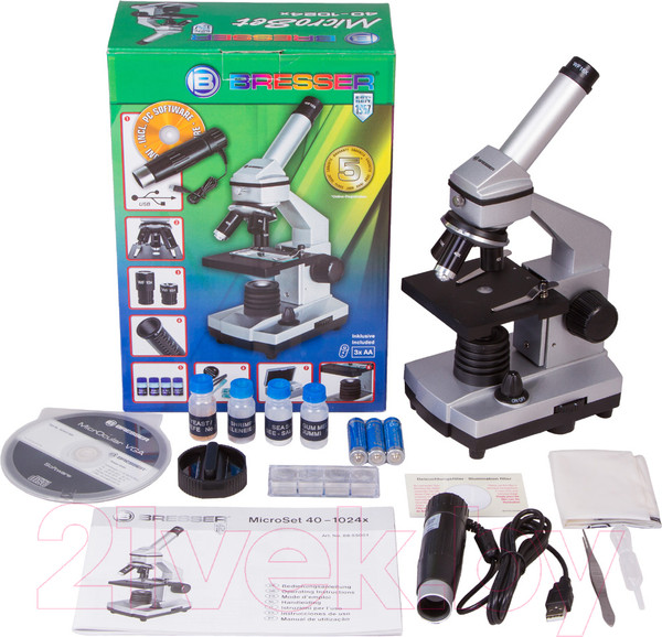 Изображение товара Микроскоп оптический Bresser Junior 40x-1024x / 26753