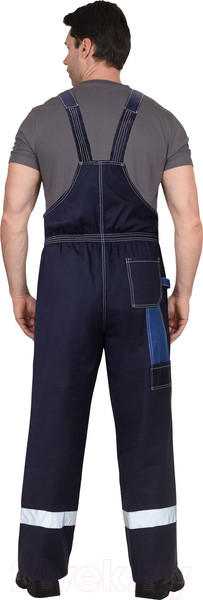 Изображение товара Полукомбинезон рабочий Sardoba Tekstil Гранд (р-р 44-46 / 158-164, темно-синий/василек)