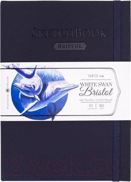 Изображение товара Скетчбук Малевичъ Bristol Touch / 401429 (50л, индиго)