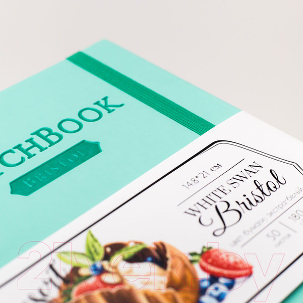 Изображение товара Скетчбук Малевичъ Bristol Touch / 401228 (50л, мятный)