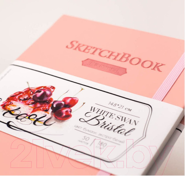 Изображение товара Скетчбук Малевичъ Bristol Touch / 401229 (розовый)