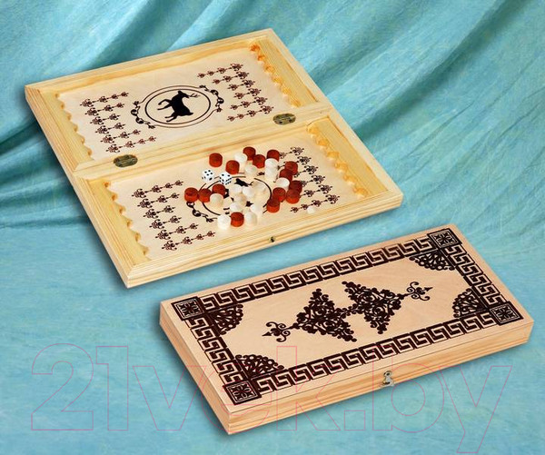 Изображение товара Набор настольных игр Нескучные игры Шахматы, шашки, нарды 3 в 1 / ШК-1